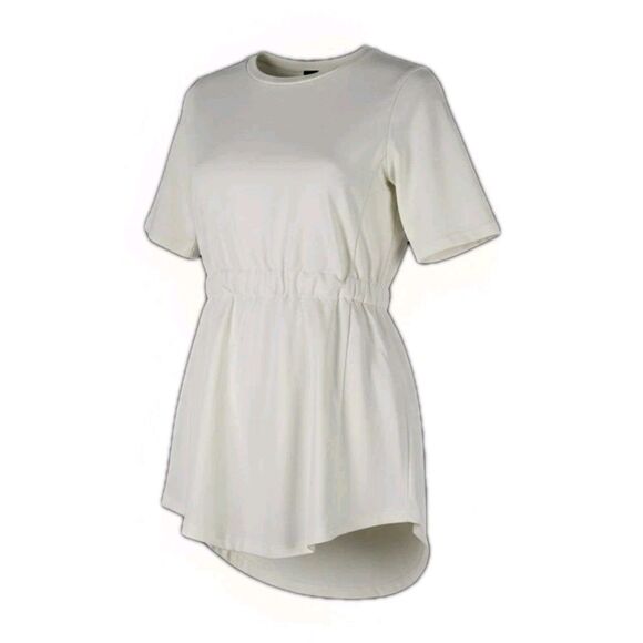 Universal Standard Vapourous Gray Pima Cotton Tee 4XS | Elastic Back (00-0) - Picture 3 of 11